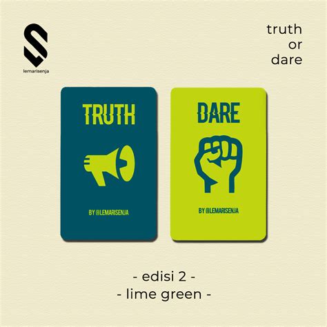 Kartu truth or dare pdf yaitu Truth dan kartu Dare